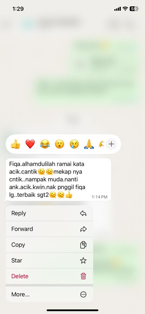 Testimoni pelanggan Syasahar 7